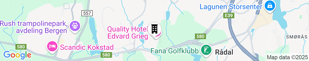 Map for Quality Hotel Edvard Grieg