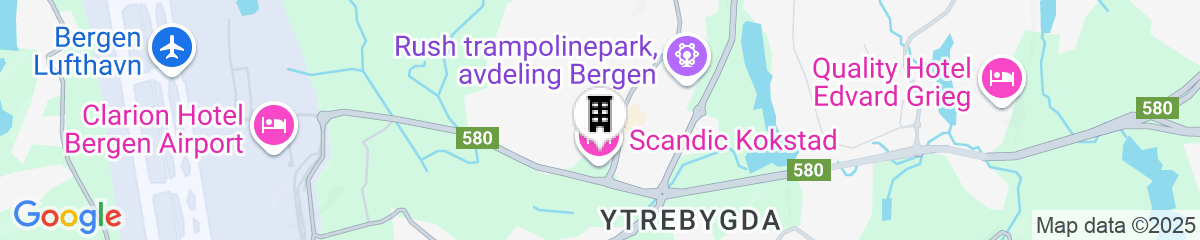 Map for Scandic Kokstad