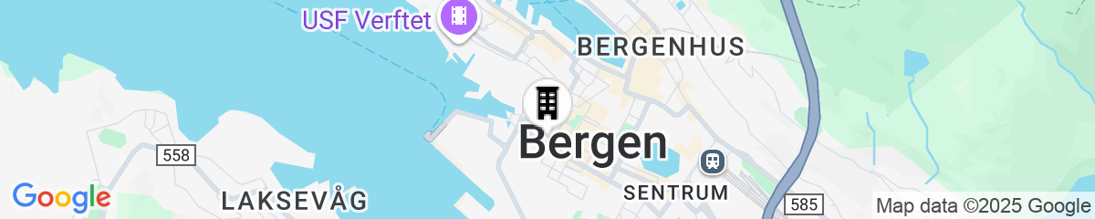 Map for Scandic Bergen City