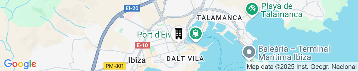 Map for Core Ibiza Town Hotel