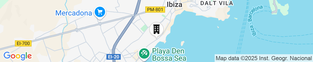 Map for The Ibiza Twiins Hotel