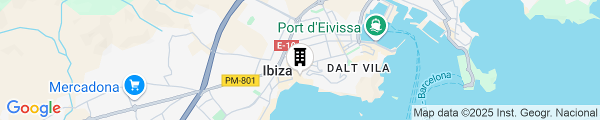 Map for Eurostars Ibiza