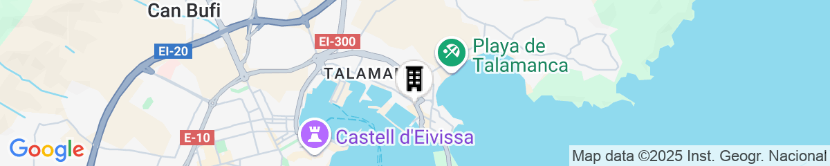 Map for Ocean Drive Ibiza