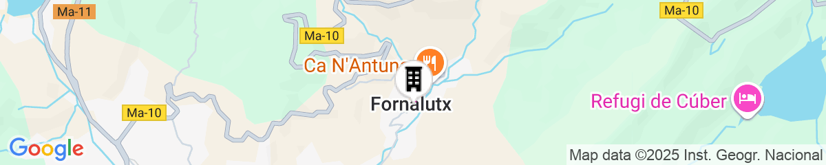 Map for Fornalutx Petit Hotel