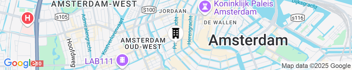Map for ANDAZ AMSTERDAM, PRINSENGRACHT, BY HYATT