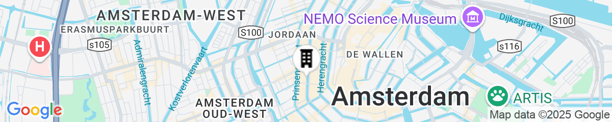 Map for The Dylan Amsterdam