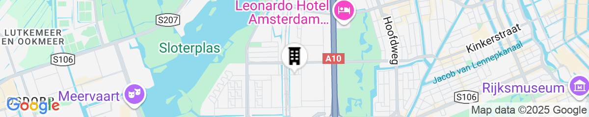 Map for Met Hotel Amsterdam