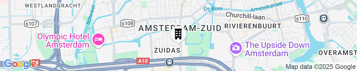 Map for citizenM Amsterdam South