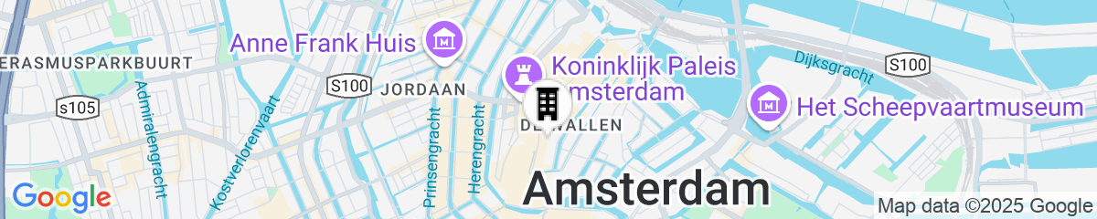 Map for Hotel V Nesplein