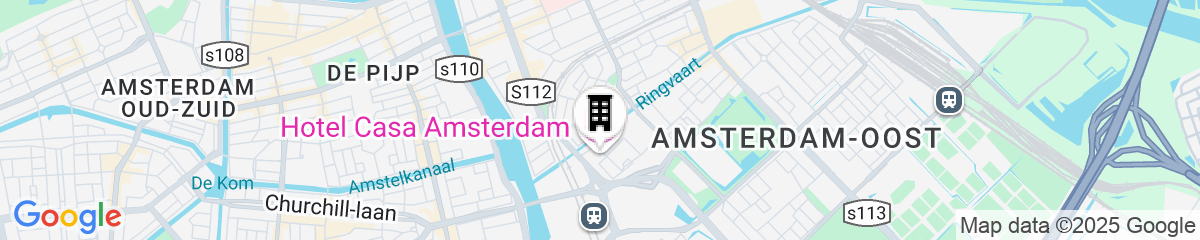 Map for Hotel Casa Amsterdam