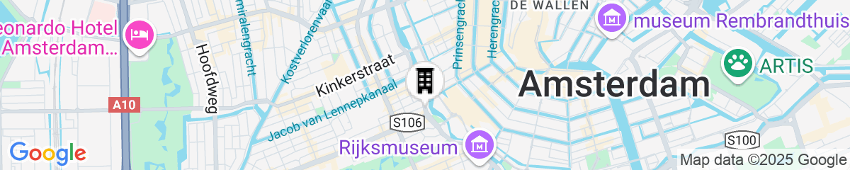 Map for Leonardo Hotel Amsterdam Leidse Square