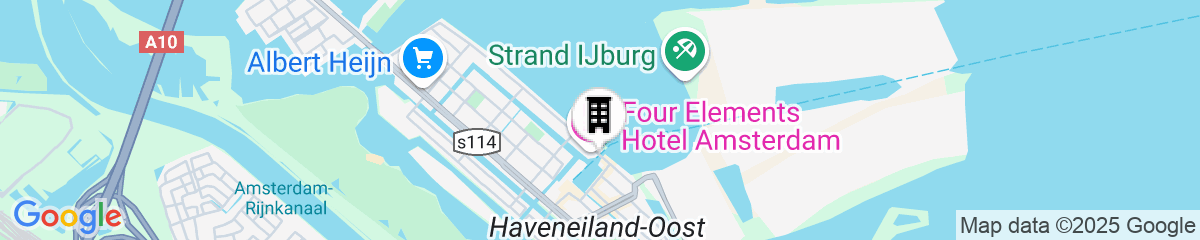 Map for Four Elements Hotel Amsterdam