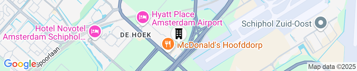Map for Moxy Amsterdam Schiphol Airport