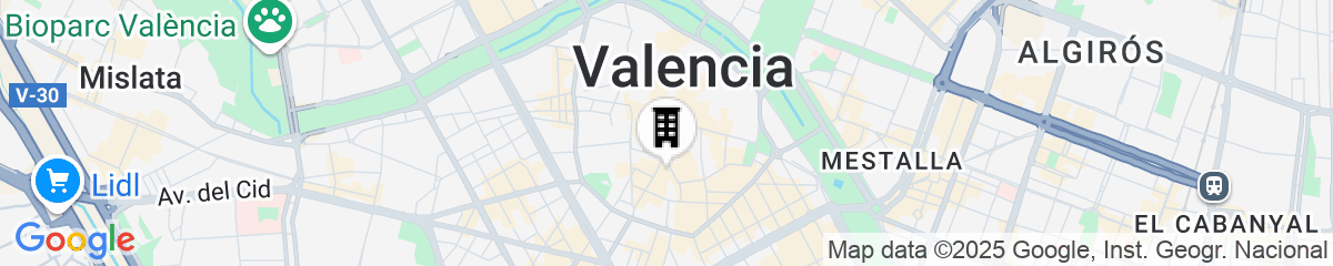 Map for Melia Plaza Valencia