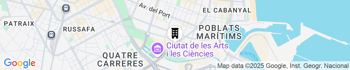 Map for Hotel Primus Valencia