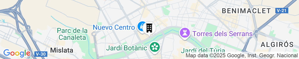 Map for Hotel Turia Valencia