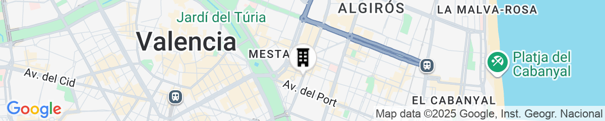 Map for Hotel Silken Puerta de Valencia