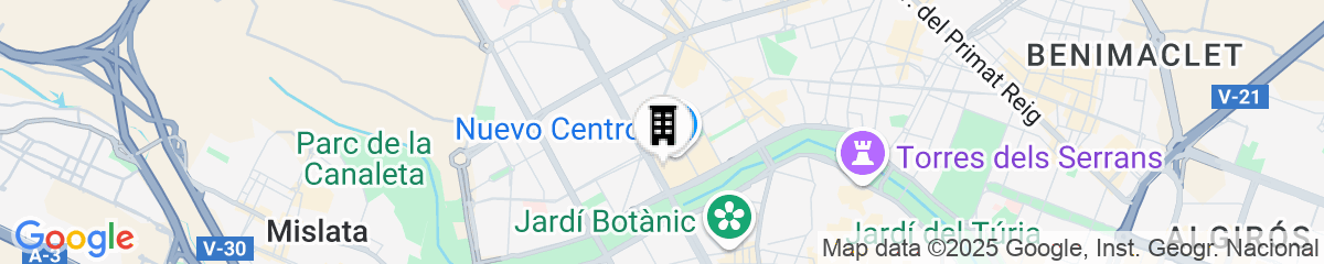 Map for Novotel Valencia Lavant