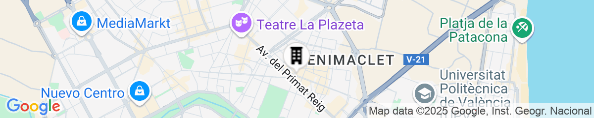 Map for Hotel Olympia Universidades