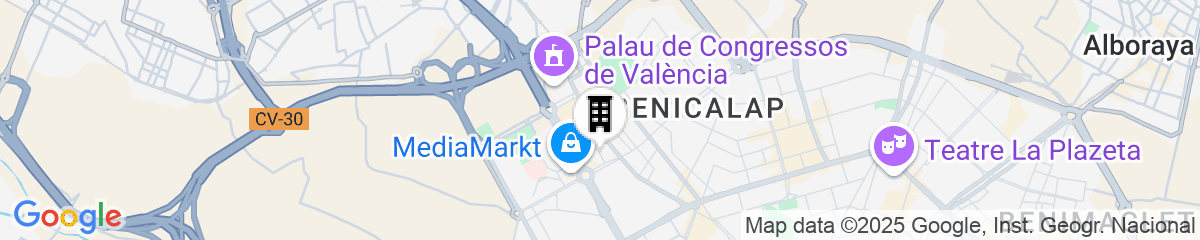 Map for Eurostars Gran Valencia Hotel