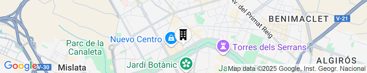 Map for NH Valencia Center