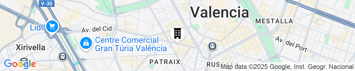 Map for Libere Valencia Abastos