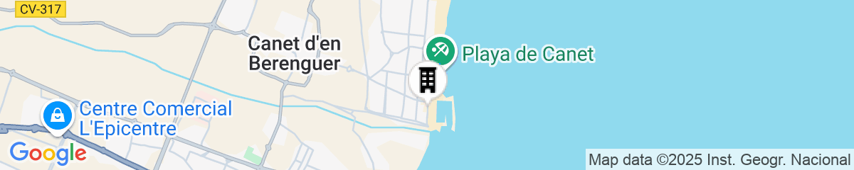 Map for Hotel Playa Canet
