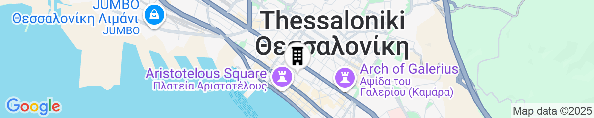 Map for The Modernist Thessaloniki
