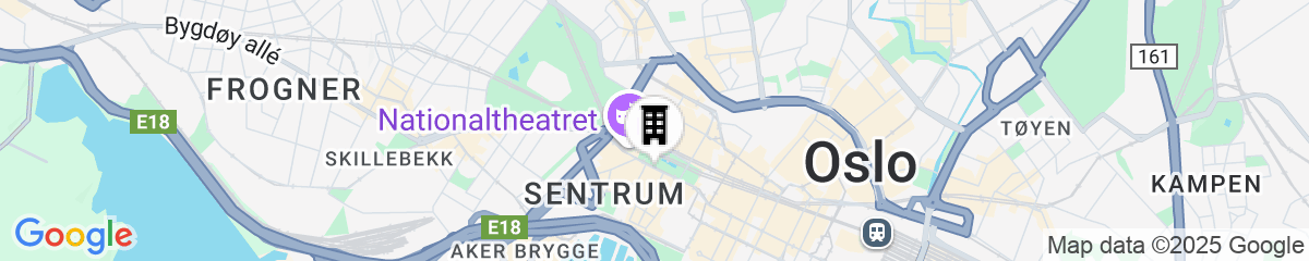 Map for Hotel Christiania Teater