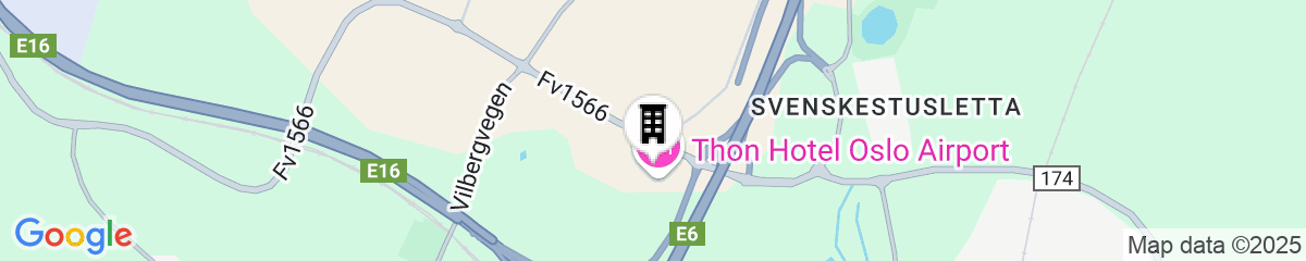 Map for Thon Hotel Oslo Airport