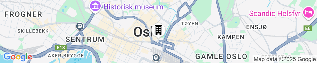 Map for Radisson Blu Plaza Hotel, Oslo