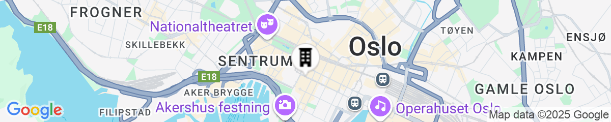 Map for Radisson RED Oslo City Centre, A Verified Net Zero Hotel