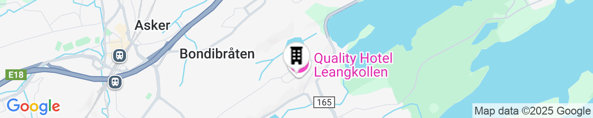 Map for Quality Hotel Leangkollen