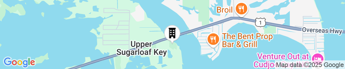 Map for Sugarloaf Key Hotel at KOA Resort