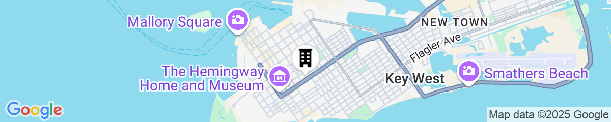 Map for Winslow's Bungalows - Key West Historic Inns