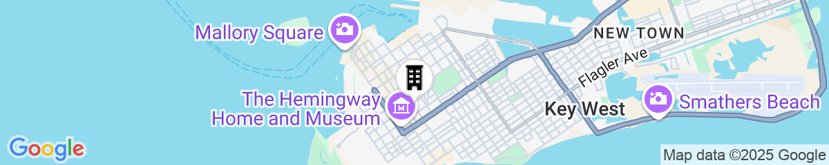 Map for Ella's Cottages - Key West Historic Inns