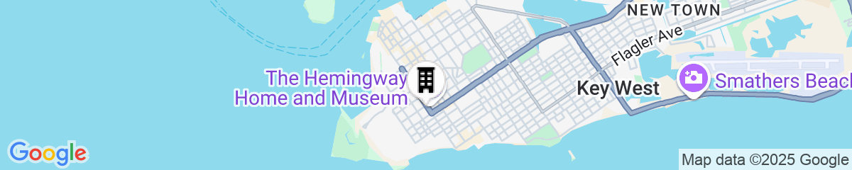 Map for Lighthouse Hotel - Key West Historic Inns
