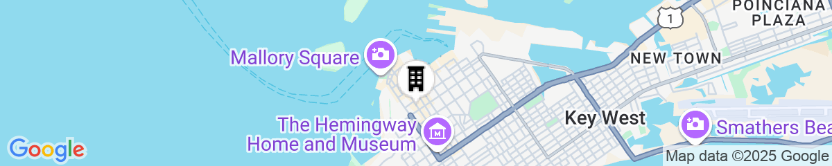 Map for La Concha Key West, Autograph Collection