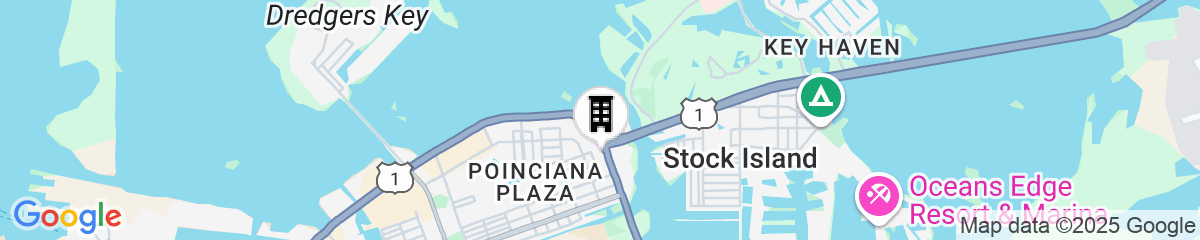 Map for Fairfield Inn & Suites by Marriott Key West at the Keys Collection