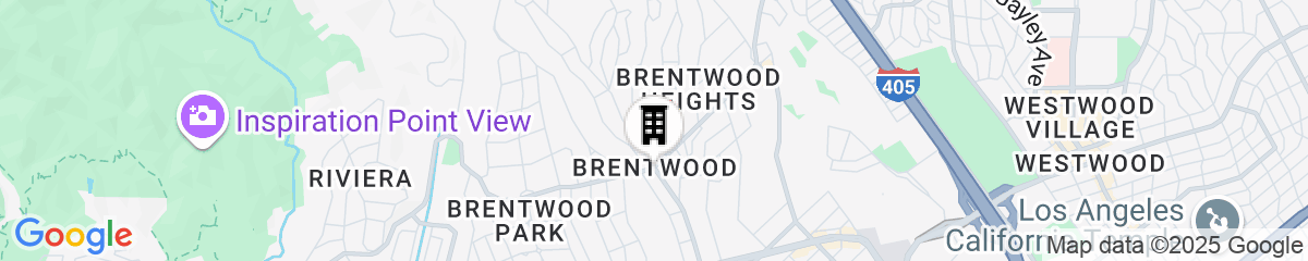 Map for Le Petit Pali Brentwood West Los Angeles