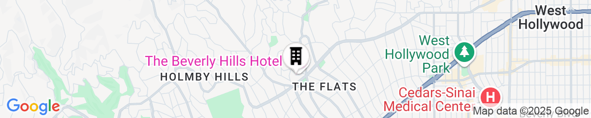 Map for The Beverly Hills Hotel