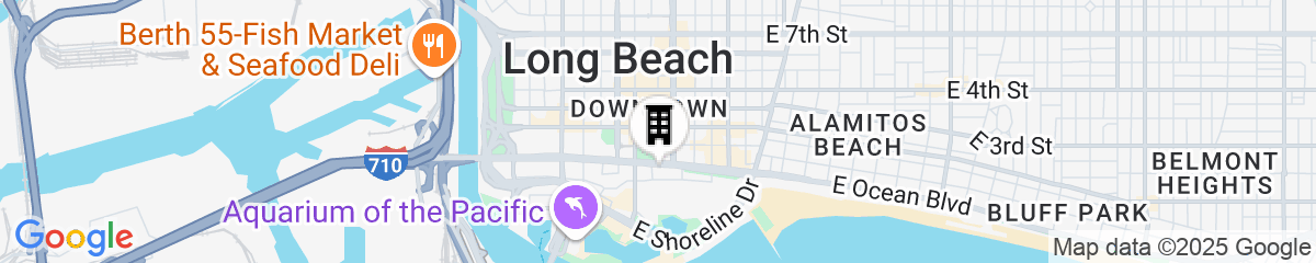 Map for Fairmont Breakers Long Beach