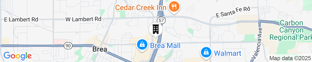 Map for Residence Inn by Marriott Anaheim Brea