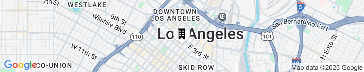 Map for citizenM Los Angeles Downtown