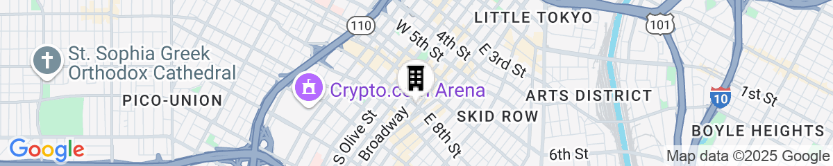 Map for Sonder by Marriott Bonvoy The Craftsman Apartments Downtown LA
