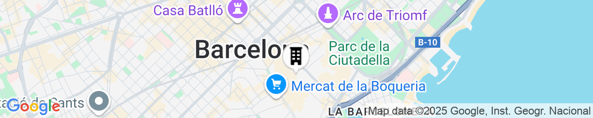 Map for Hotel Barcelona Catedral