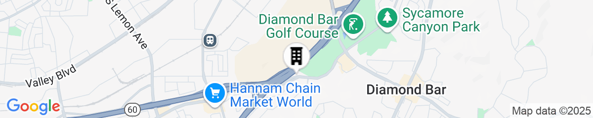 Map for Ayres Suites Diamond Bar