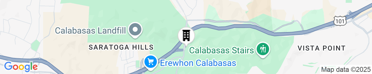Map for Cambria Hotel Calabasas - Malibu