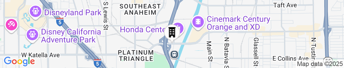 Map for Ayres Hotel Anaheim