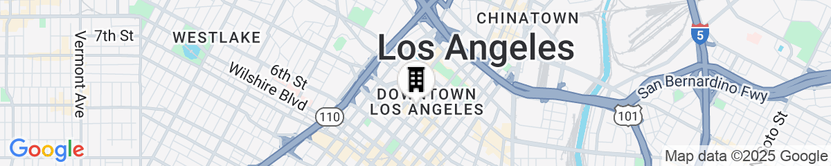 Map for Omni Los Angeles Hotel at California Plaza